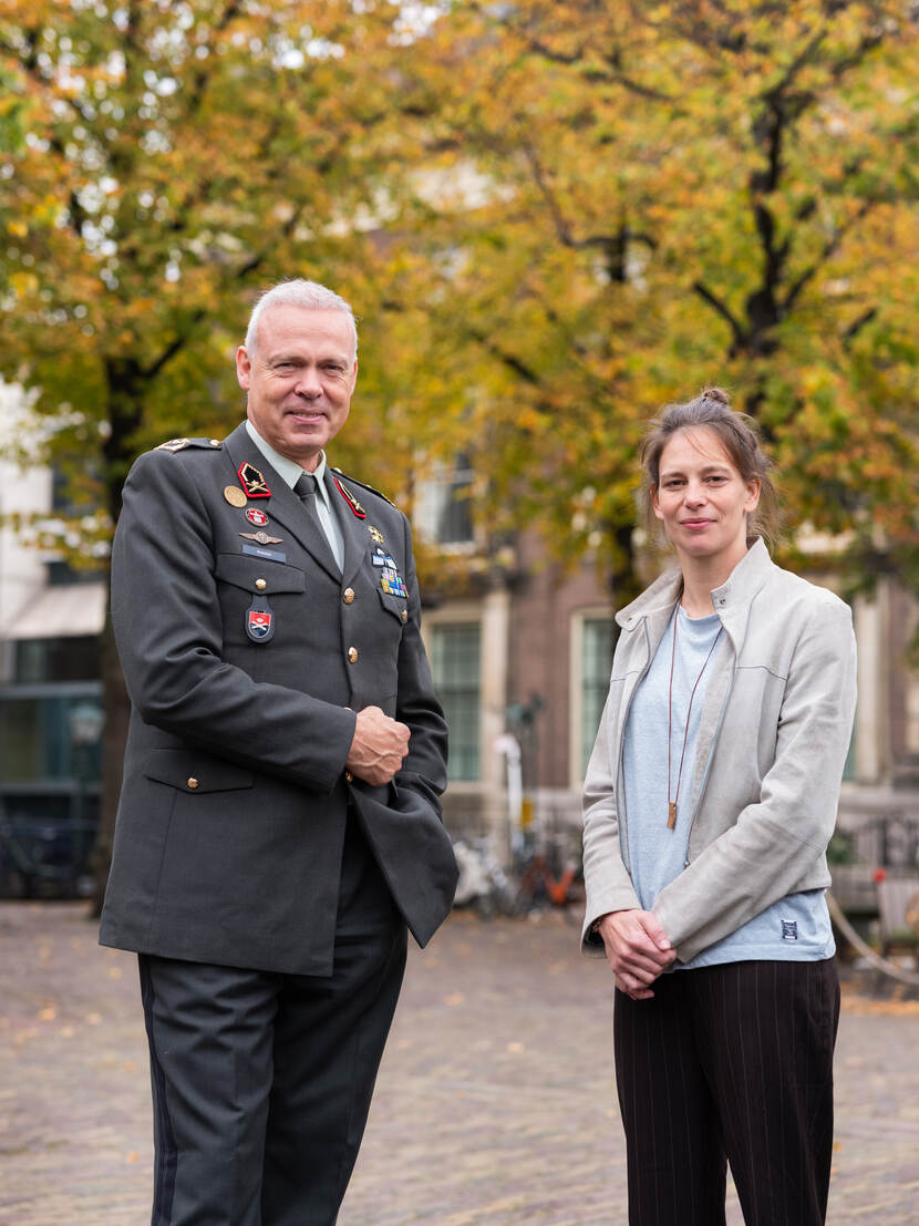 Wilfred en Jeltje in het centrum van Den Haag