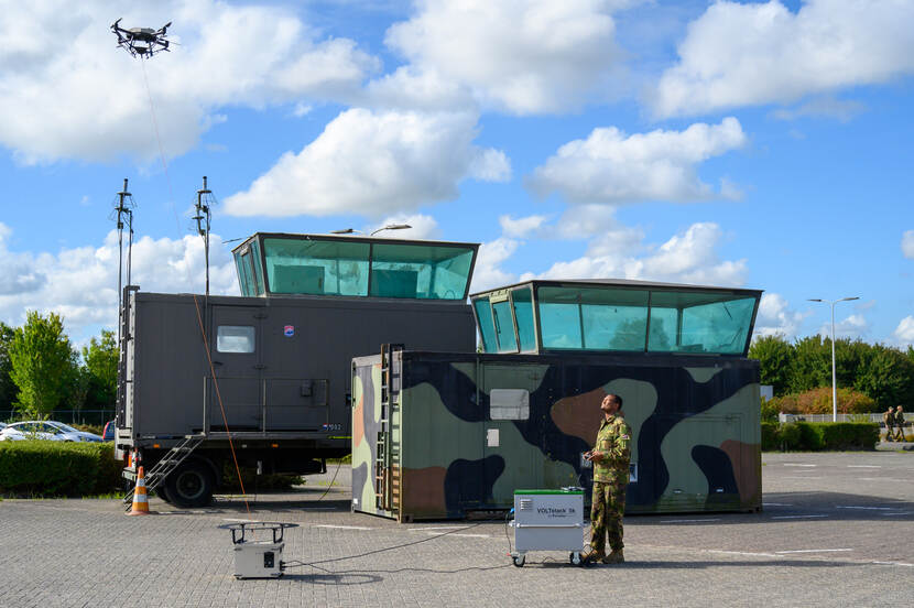 Defensie test een drone