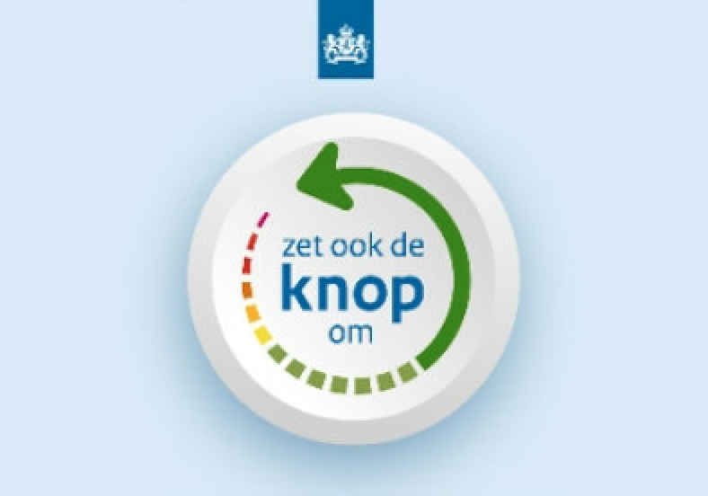 Zet de knop om